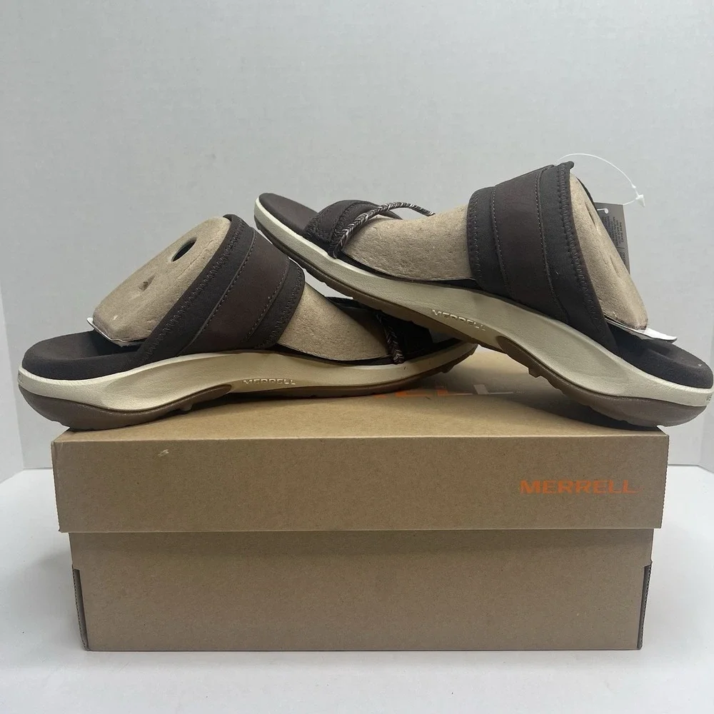 Merrell Terran 4 Slide Bracken Brown Sandals Women's Size 11 NIB J006400